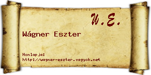Wágner Eszter névjegykártya