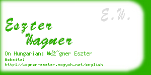 eszter wagner business card